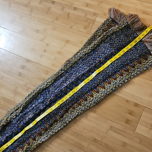 Chunky HandKnit  Large Warm Scarf Fall Colors - Picture 4 of 8